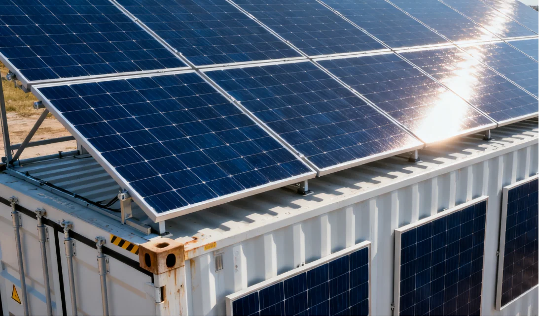 shipping container solar kit