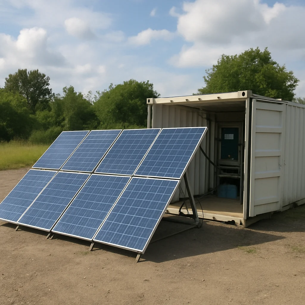 solar pv folding containers